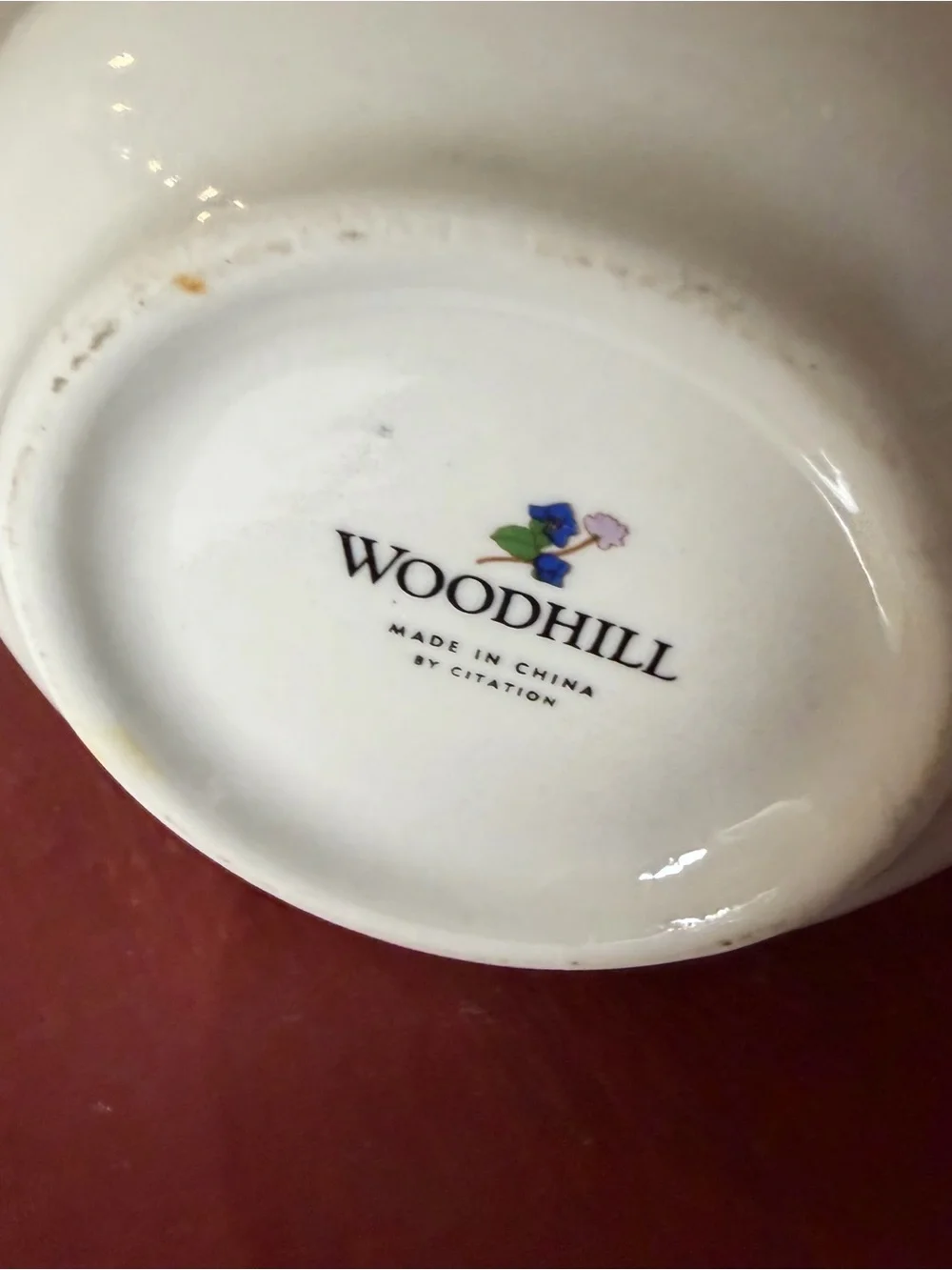 Woodhill Ceramic Floral Coffee Mug - Yellow and blue Flower